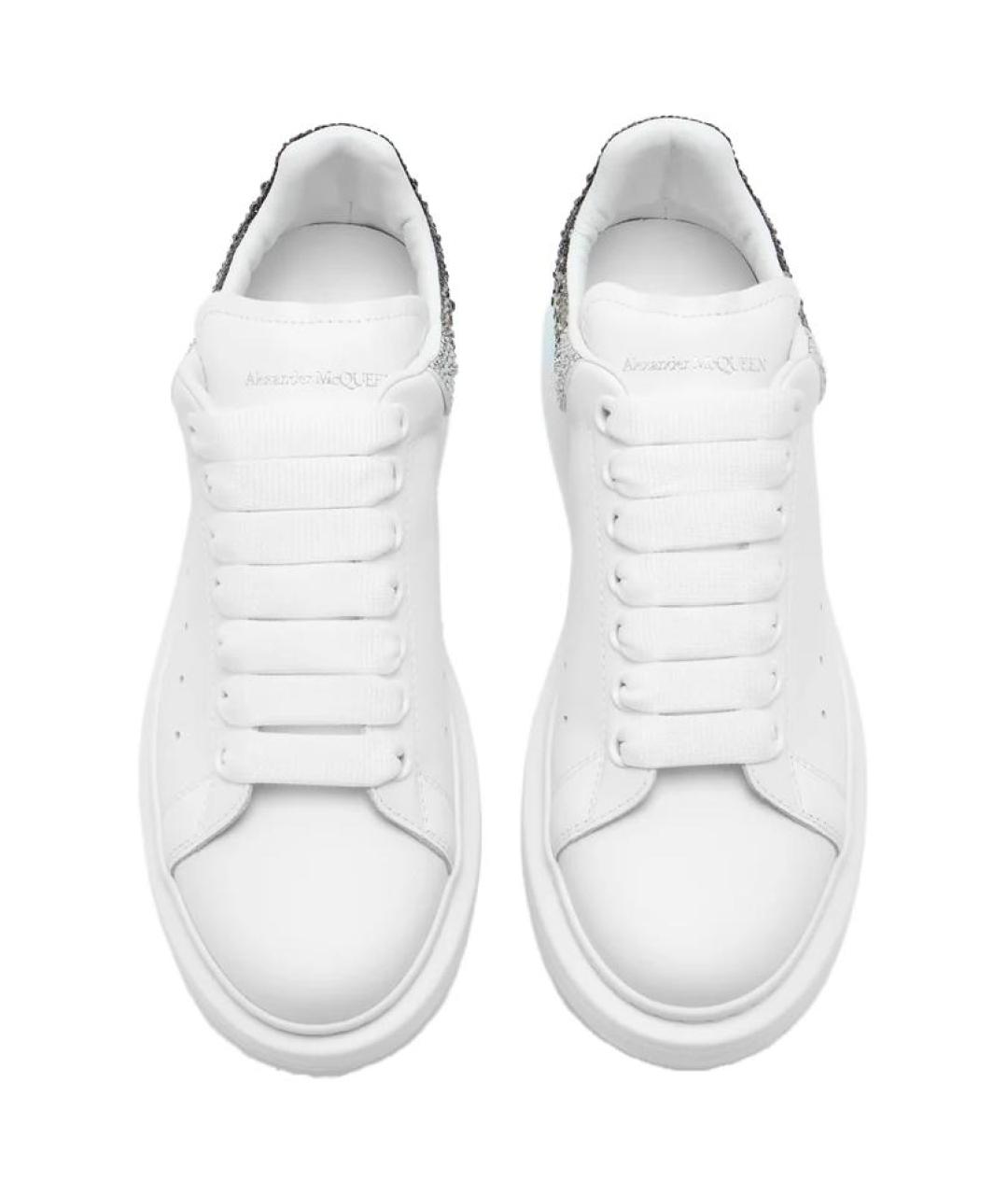 ALEXANDER MCQUEEN Белые кожаные кроссовки, фото 5