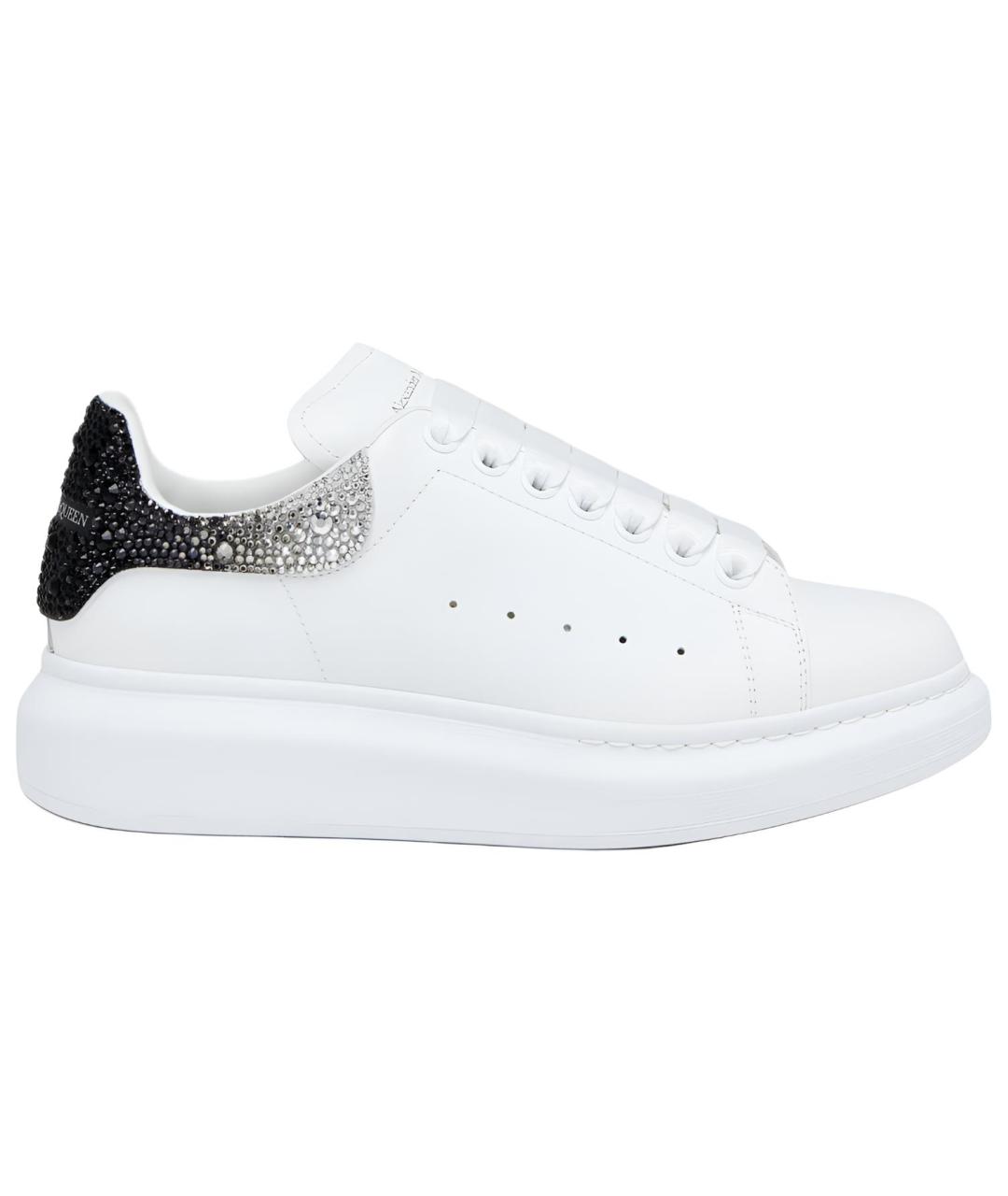 ALEXANDER MCQUEEN Белые кожаные кроссовки, фото 1