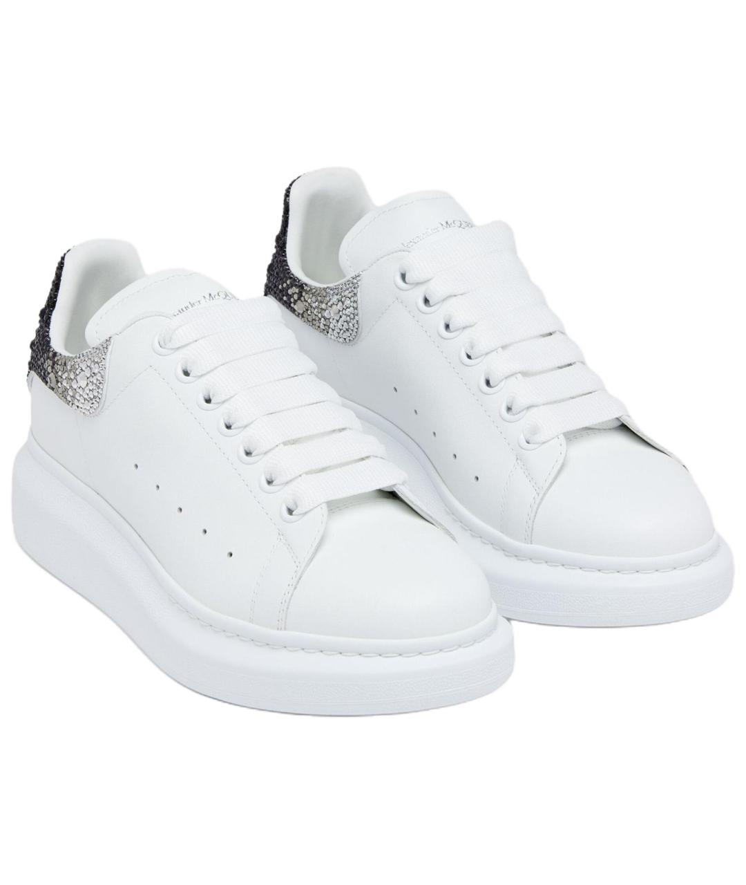 ALEXANDER MCQUEEN Белые кожаные кроссовки, фото 3