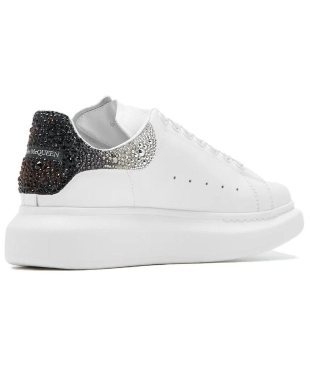 ALEXANDER MCQUEEN Белые кожаные кроссовки, фото 4
