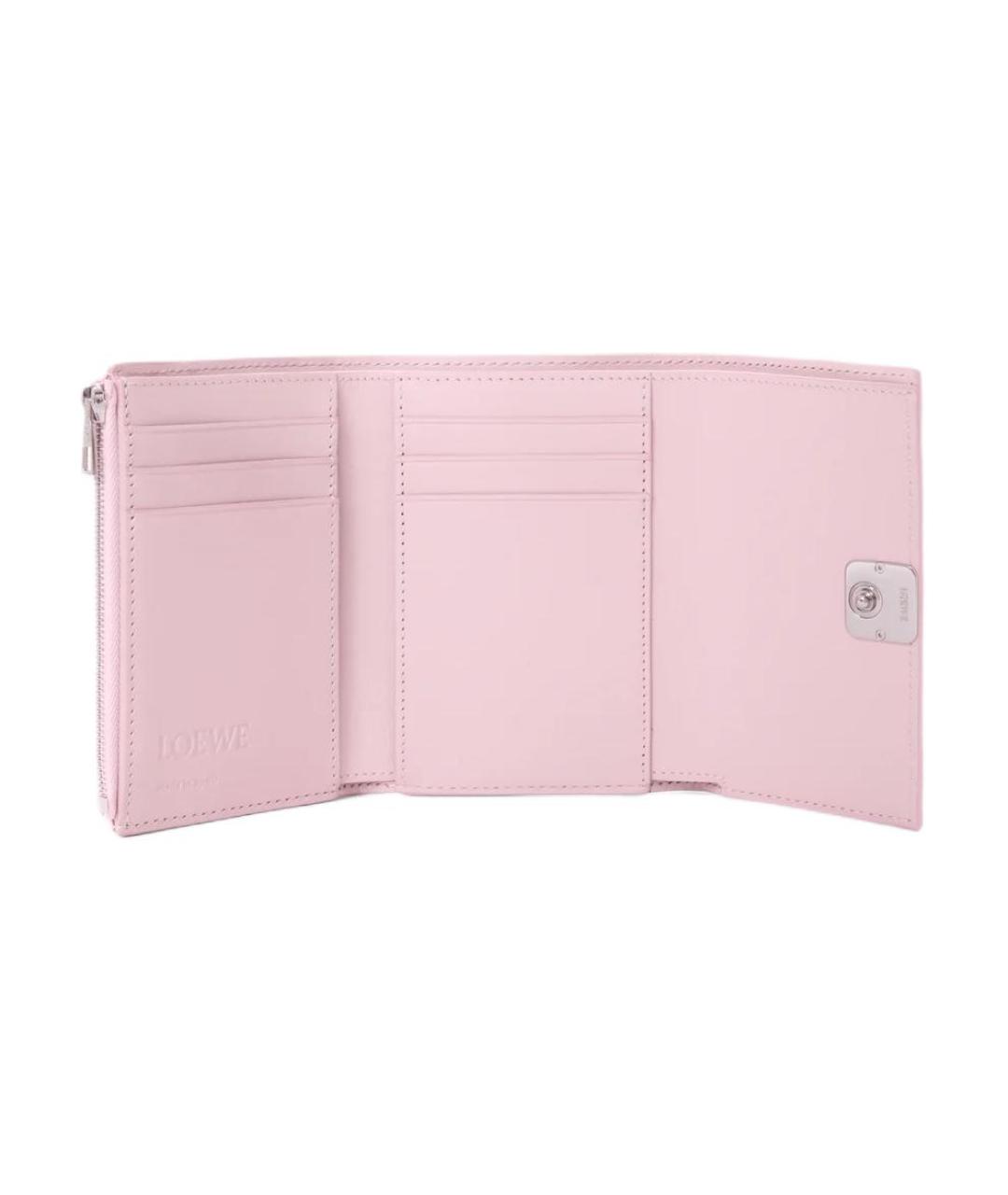 LOEWE Розовый кожаный кошелек, фото 2