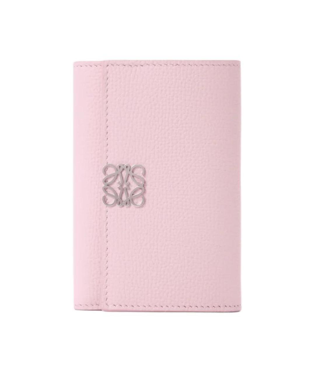 LOEWE Розовый кожаный кошелек, фото 1