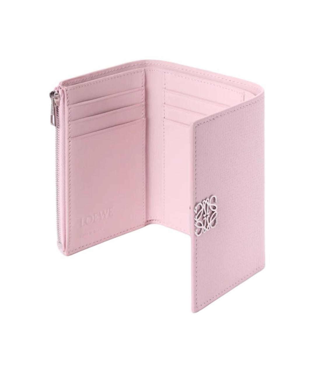 LOEWE Розовый кожаный кошелек, фото 3