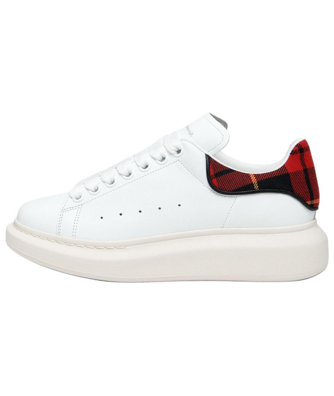 ALEXANDER MCQUEEN Белые кожаные кроссовки, фото 2