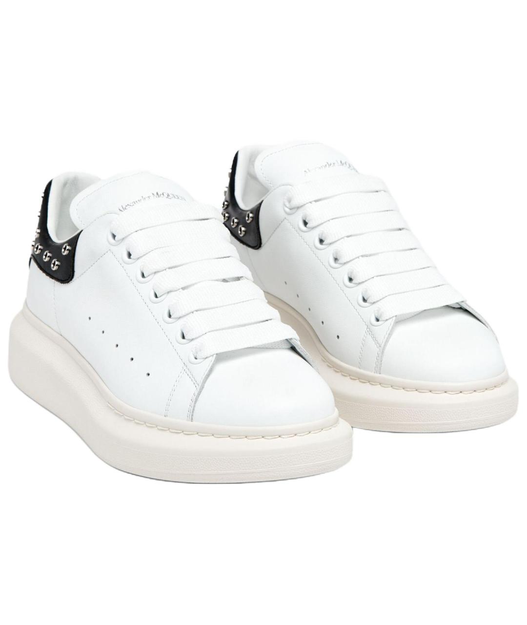 ALEXANDER MCQUEEN Белые кожаные кроссовки, фото 3