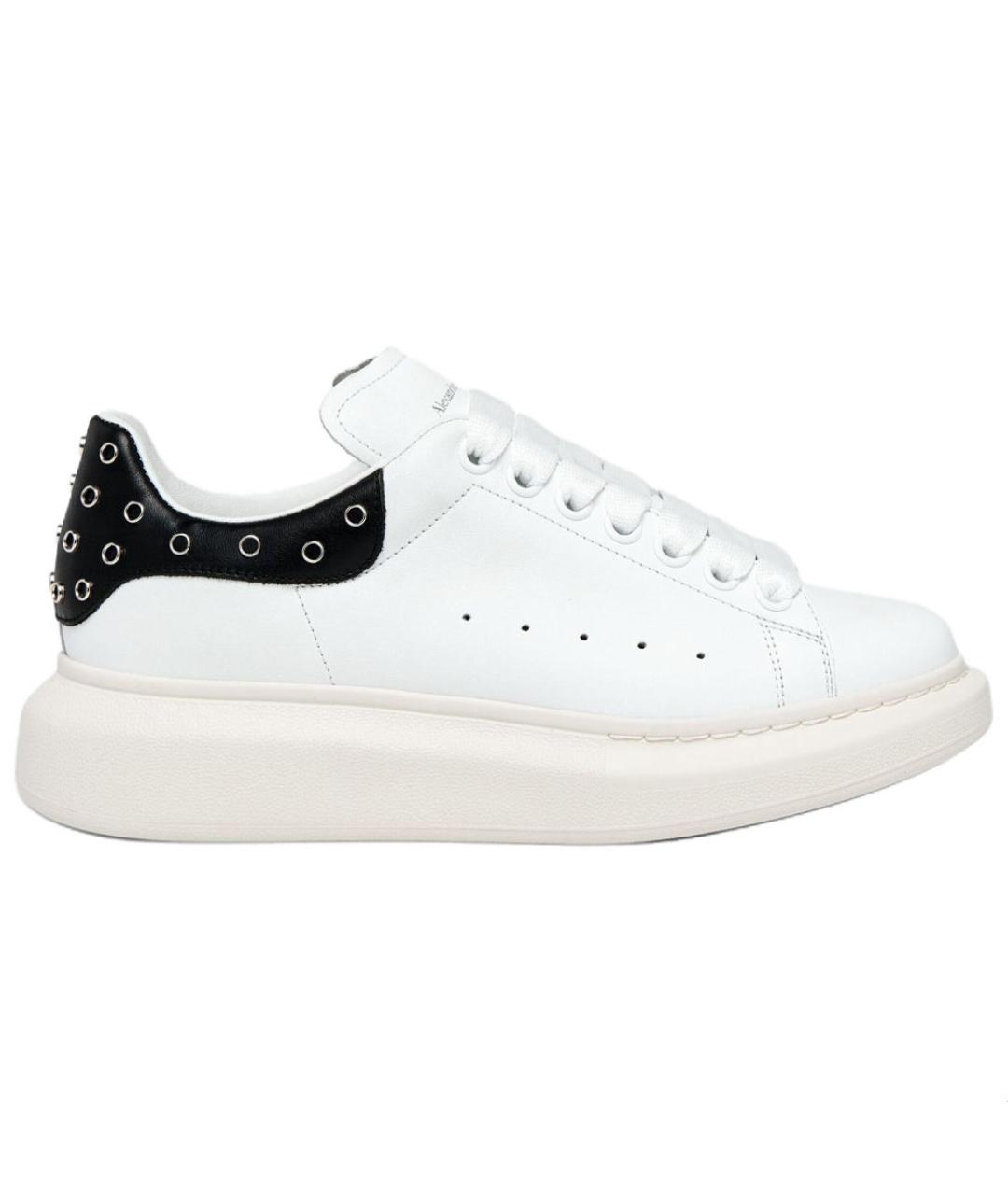 ALEXANDER MCQUEEN Белые кожаные кроссовки, фото 1