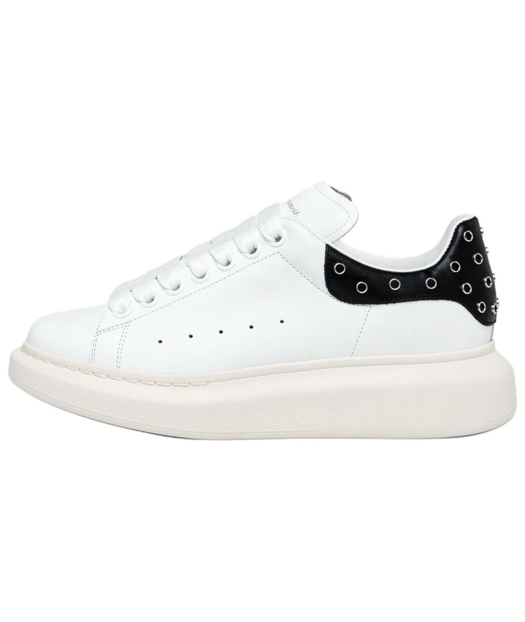 ALEXANDER MCQUEEN Белые кожаные кроссовки, фото 2
