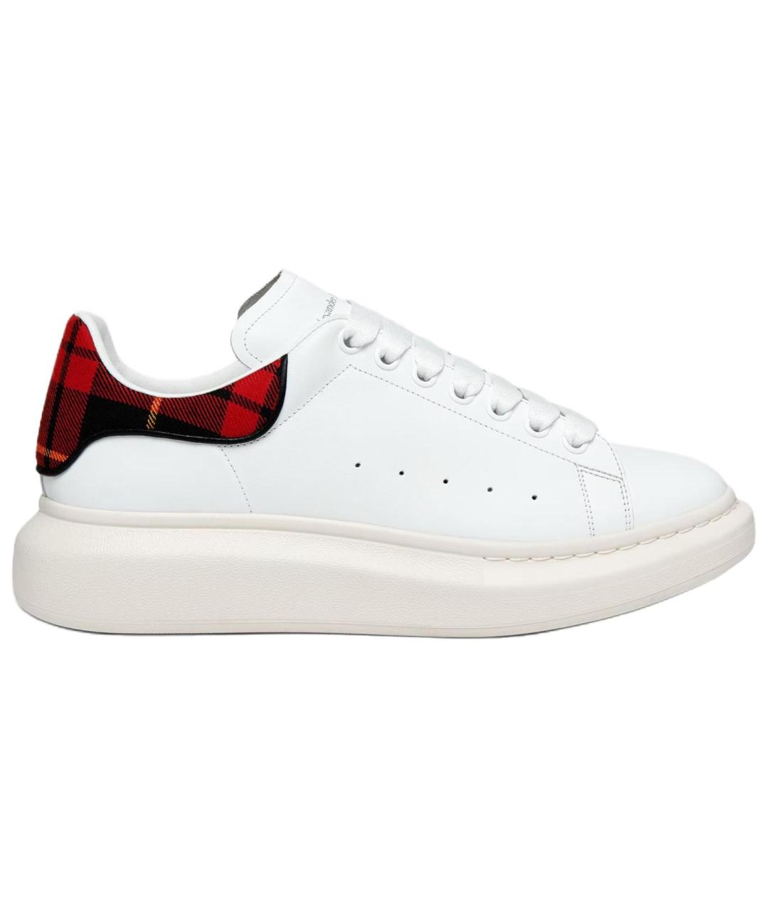 ALEXANDER MCQUEEN Белые кожаные низкие кроссовки / кеды, фото 1