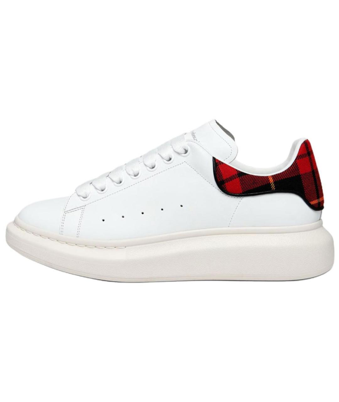 ALEXANDER MCQUEEN Белые кожаные низкие кроссовки / кеды, фото 2