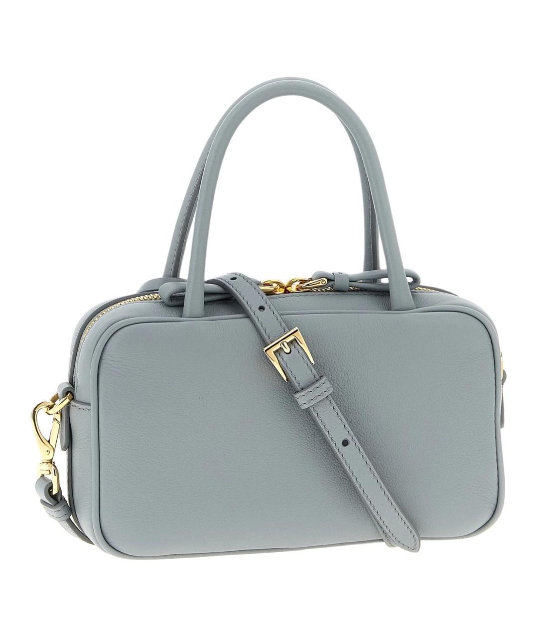 PRADA Голубая кожаная сумка через плечо, фото 2