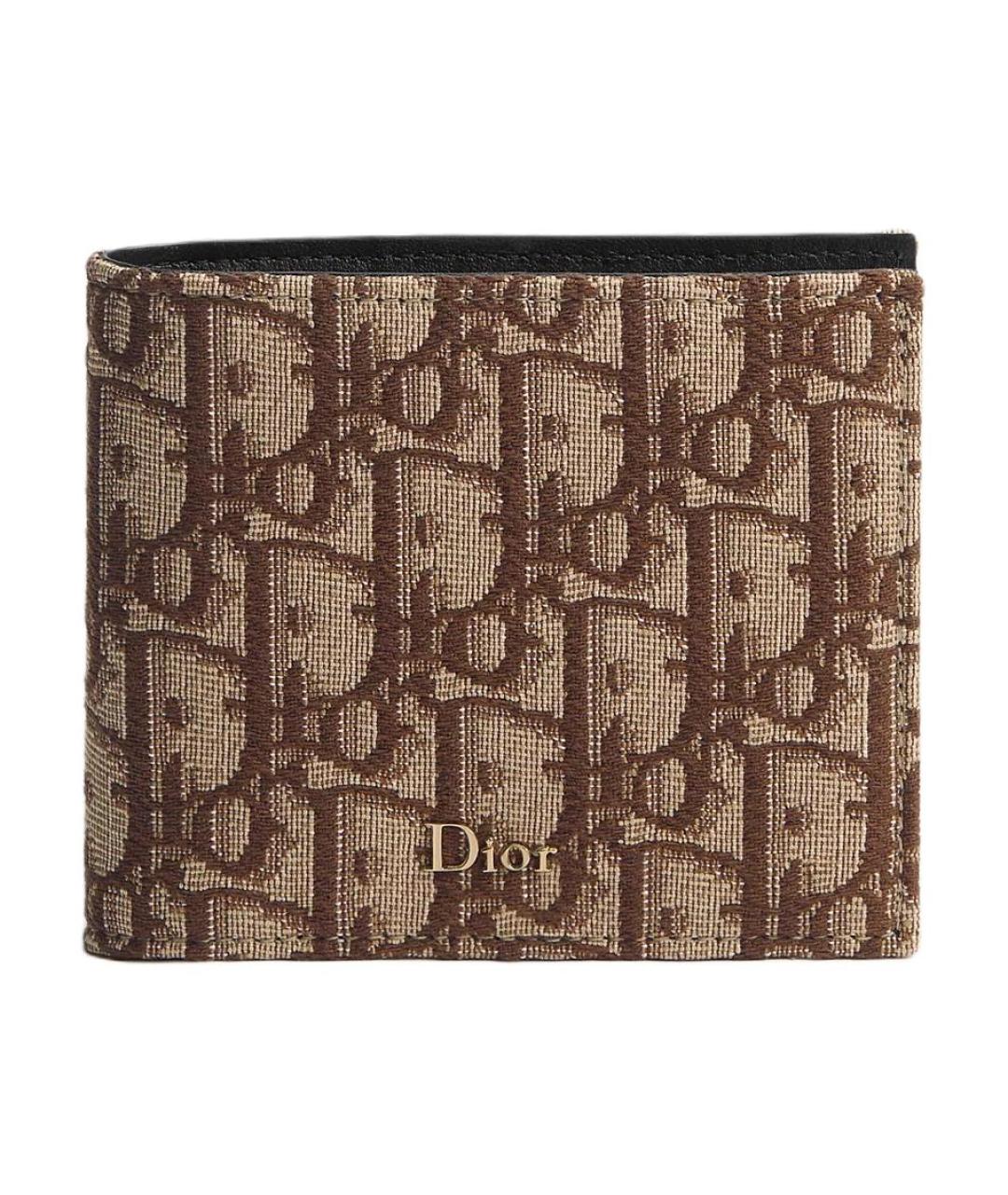 CHRISTIAN DIOR Коричневый кошелек, фото 1
