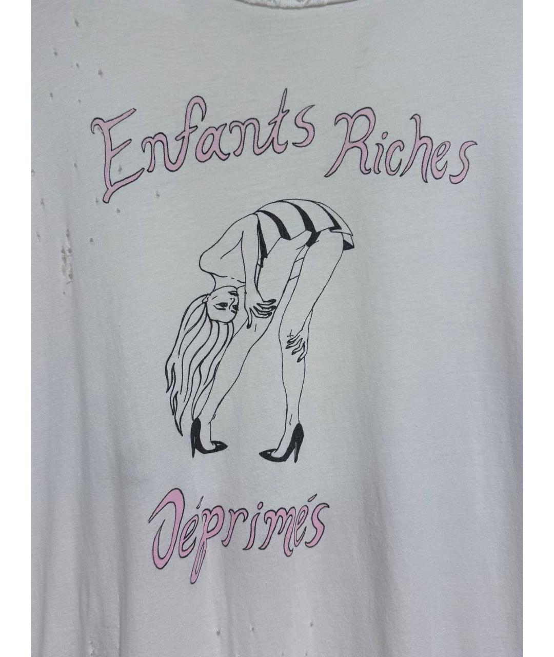 Enfants Riches Déprimés Белая хлопковая футболка, фото 3
