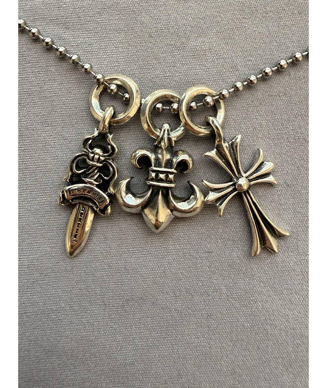 CHROME HEARTS Серебряная цепочка/подвеска, фото 4