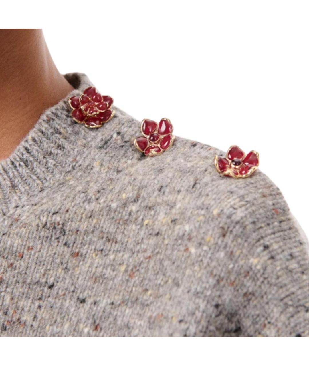 CHANEL Серый кашемировый джемпер / свитер, фото 3