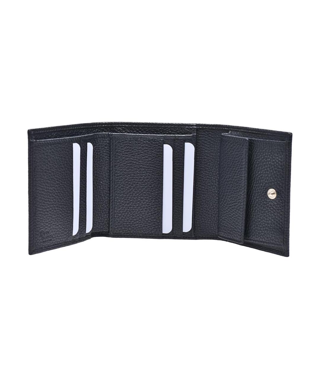 GUCCI Черный кожаный кошелек, фото 3