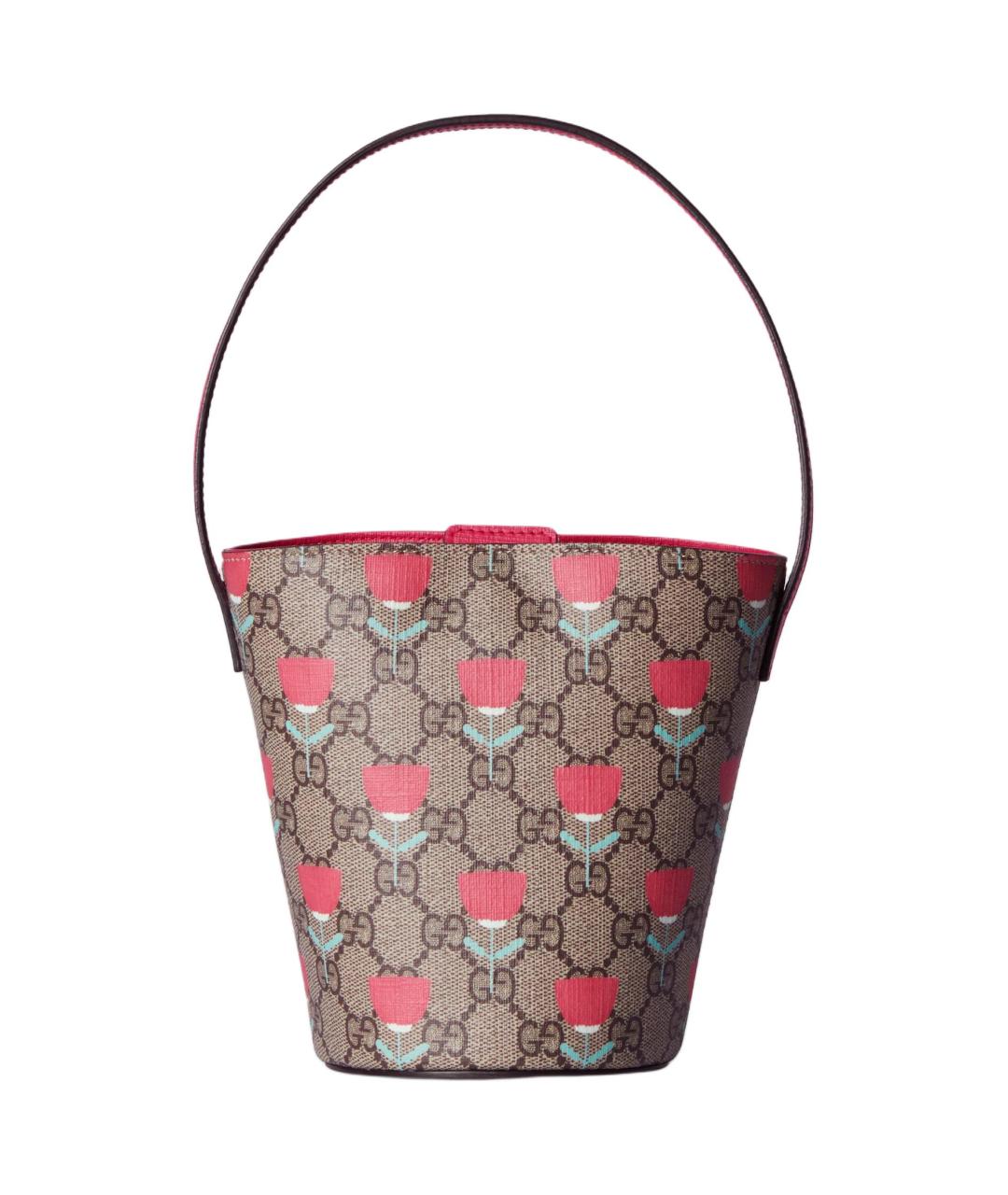 GUCCI Розовая сумка через плечо из канвы, фото 4