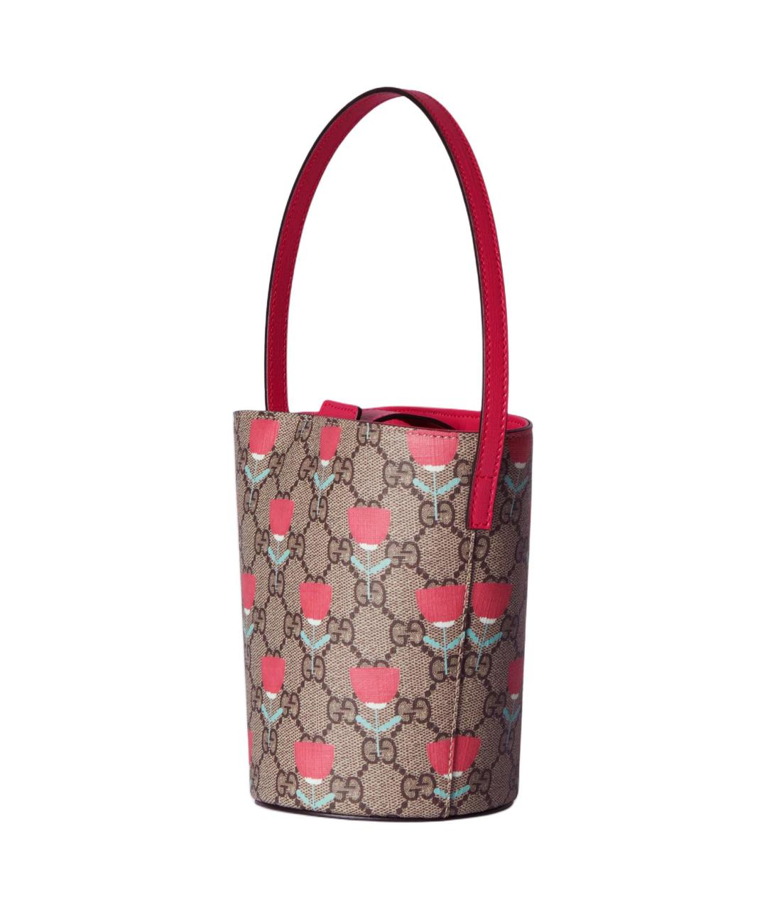 GUCCI Розовая сумка через плечо из канвы, фото 2