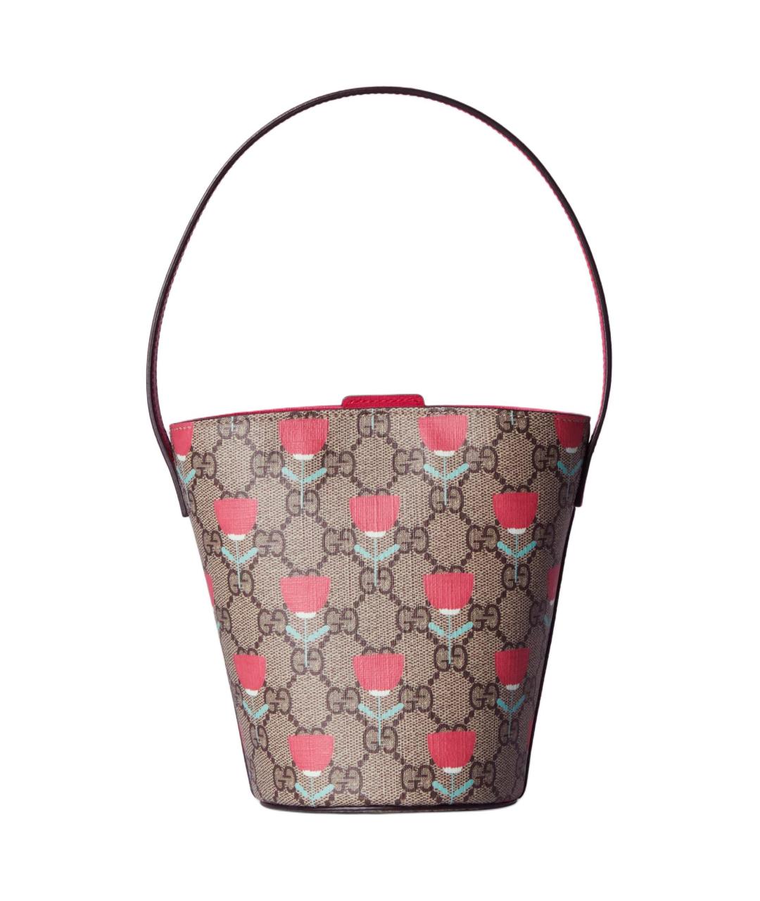 GUCCI Розовая сумка через плечо из канвы, фото 1
