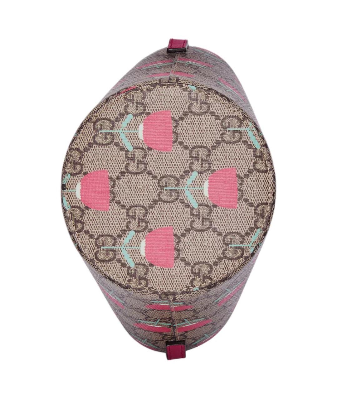 GUCCI Розовая сумка через плечо из канвы, фото 5