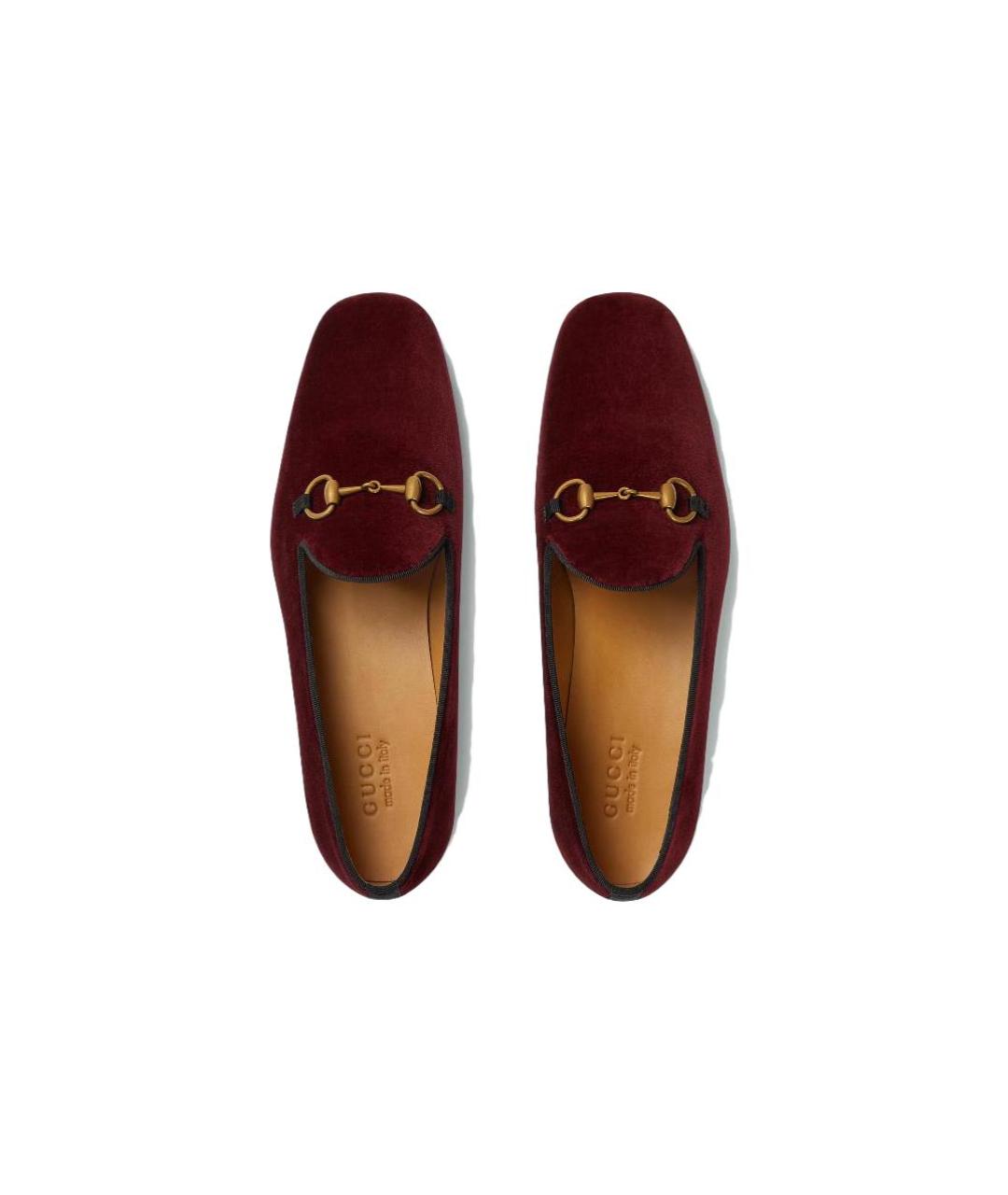 GUCCI Бордовые замшевые лоферы, фото 4