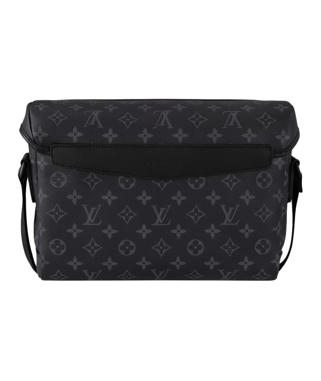LOUIS VUITTON Черная сумка на плечо из канвы, фото 2