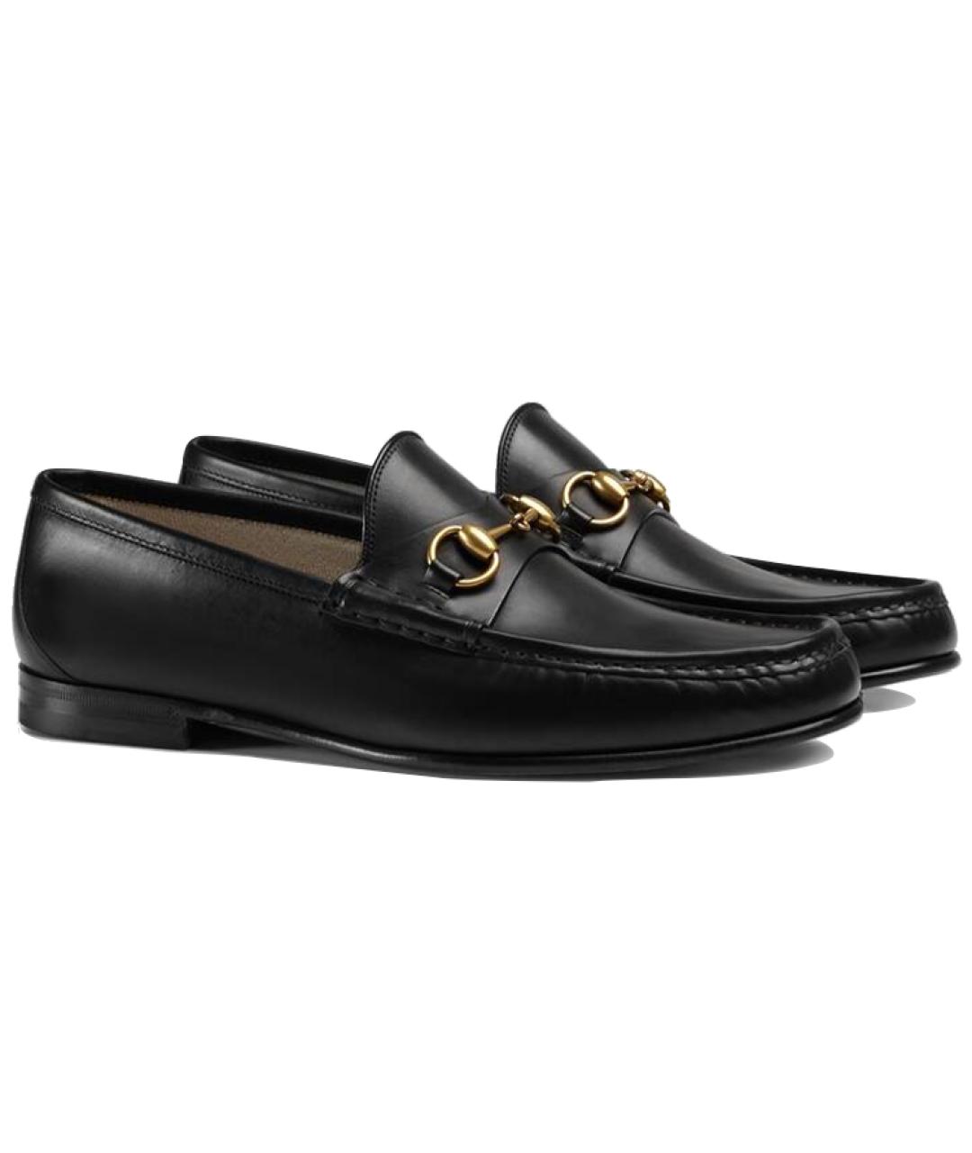 GUCCI Черные кожаные лоферы, фото 3