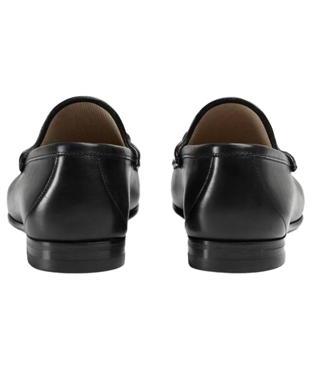 GUCCI Черные кожаные лоферы, фото 5