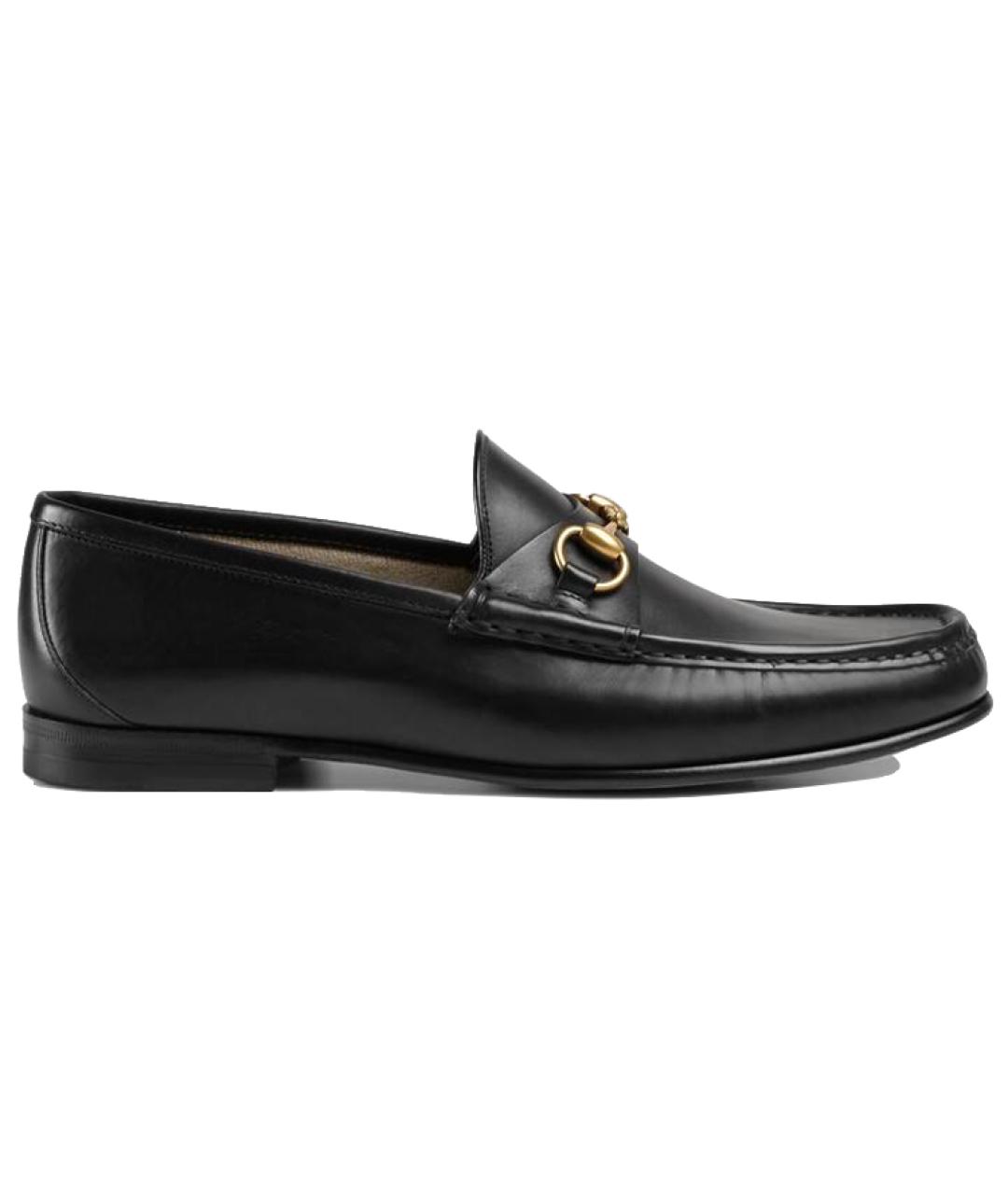 GUCCI Черные кожаные лоферы, фото 2