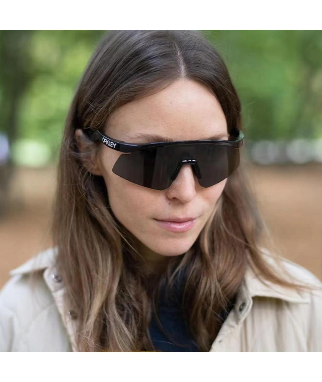 OAKLEY Серые пластиковые солнцезащитные очки, фото 5