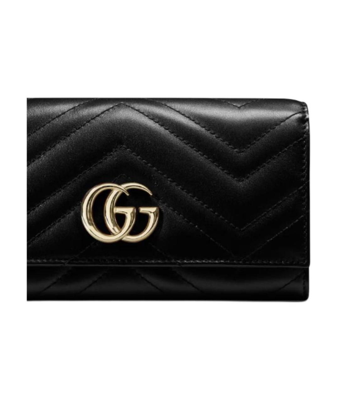 GUCCI Черный кожаный кошелек, фото 5