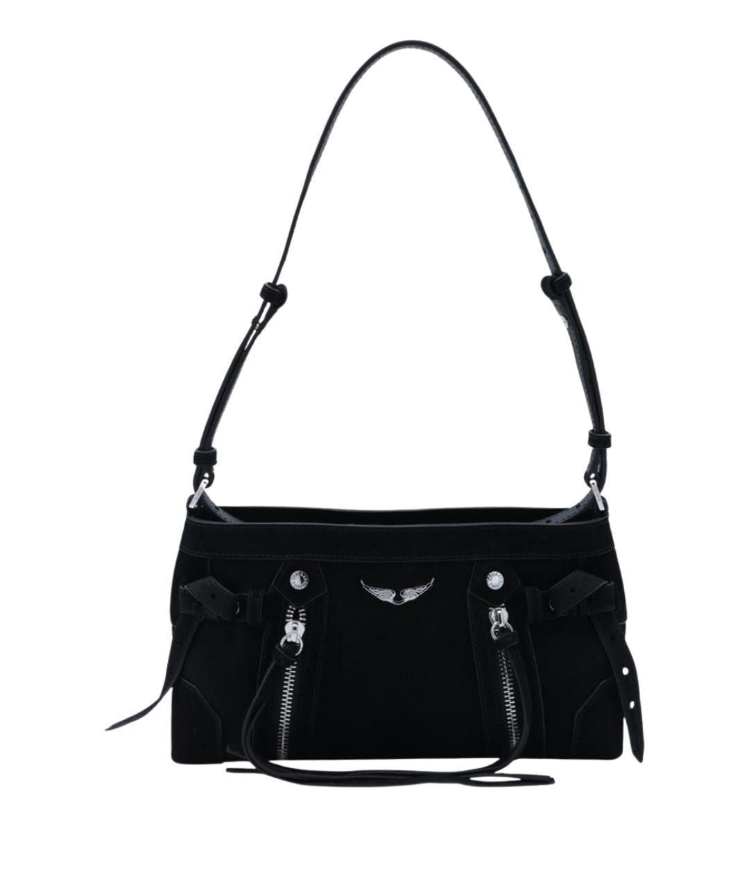 ZADIG & VOLTAIRE Черная кожаная сумка через плечо, фото 1