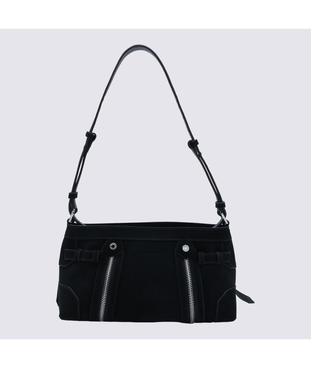 ZADIG & VOLTAIRE Черная кожаная сумка через плечо, фото 3