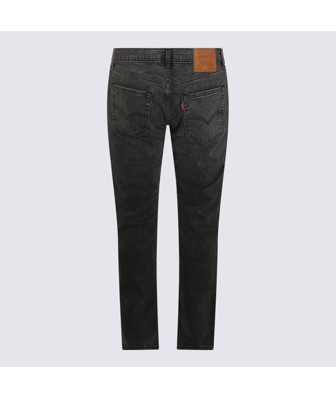 LEVI'S Черные хлопковые прямые джинсы, фото 2