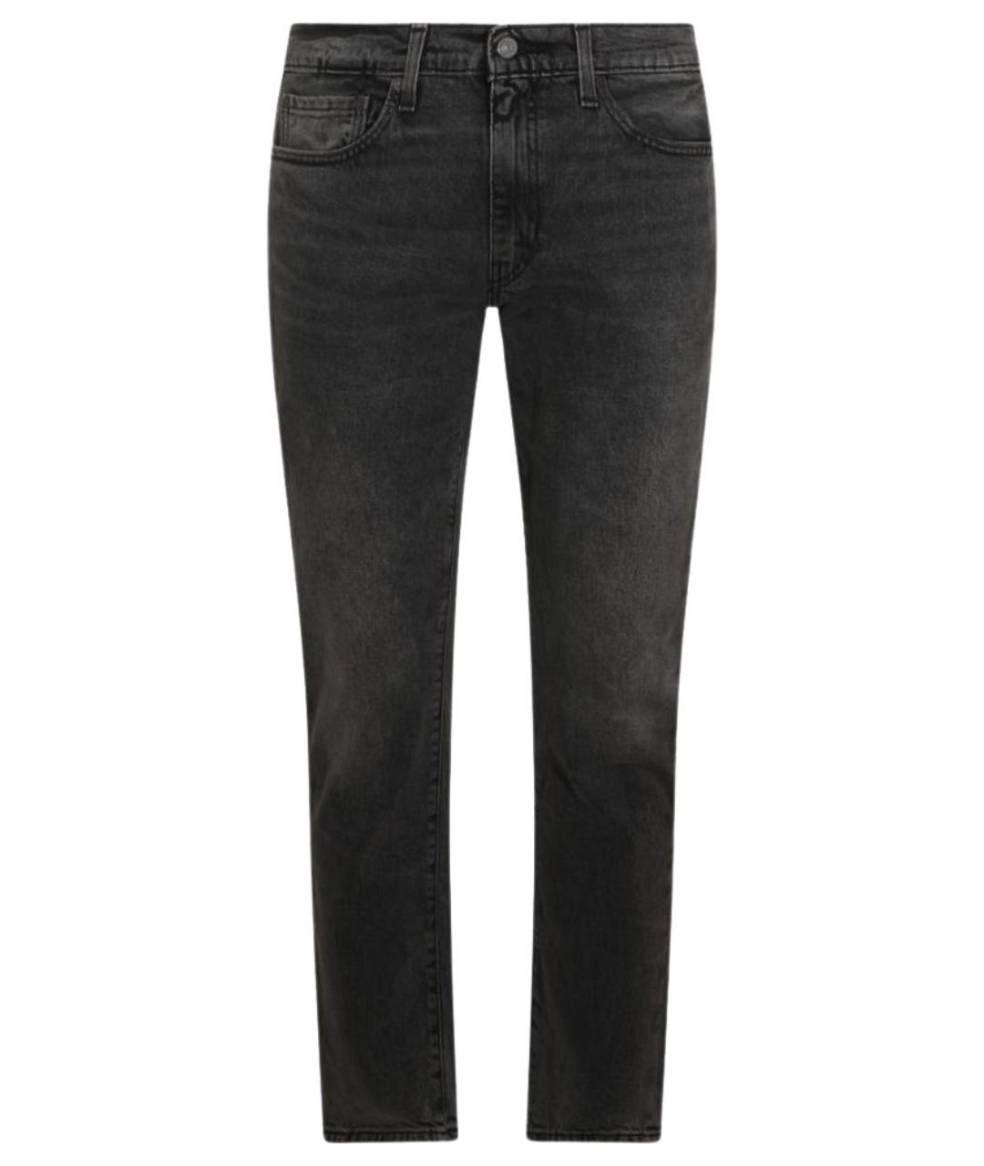 LEVI'S Черные хлопковые прямые джинсы, фото 1