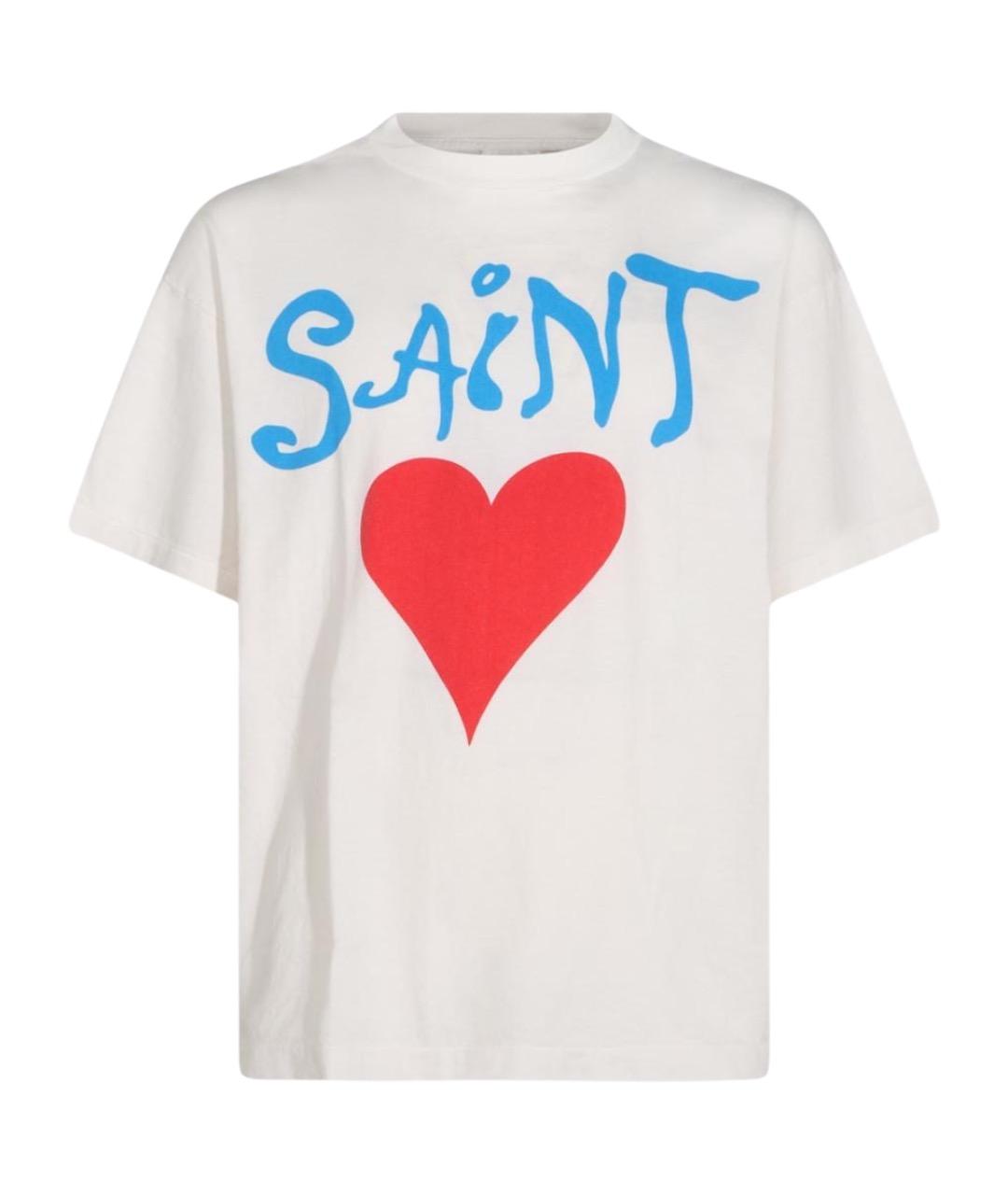 SAINT Mxxxxxx Белая хлопковая футболка, фото 1