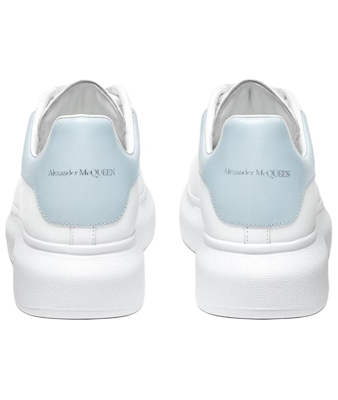 ALEXANDER MCQUEEN Белые кожаные кроссовки, фото 4