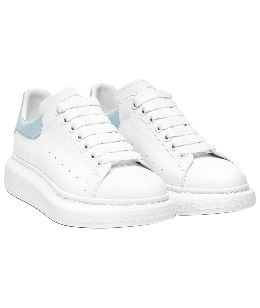 ALEXANDER MCQUEEN Белые кожаные кроссовки, фото 3