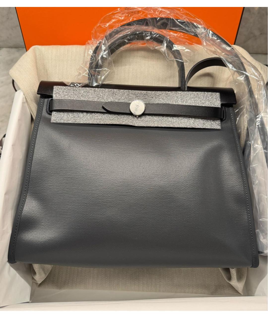 HERMES Серая сумка через плечо, фото 2