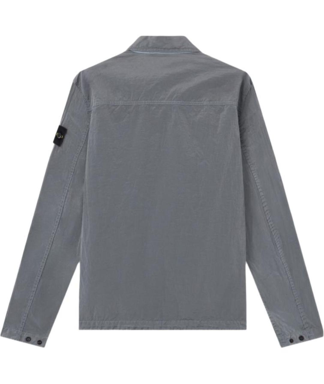 STONE ISLAND Серая полиамидовая куртка, фото 2