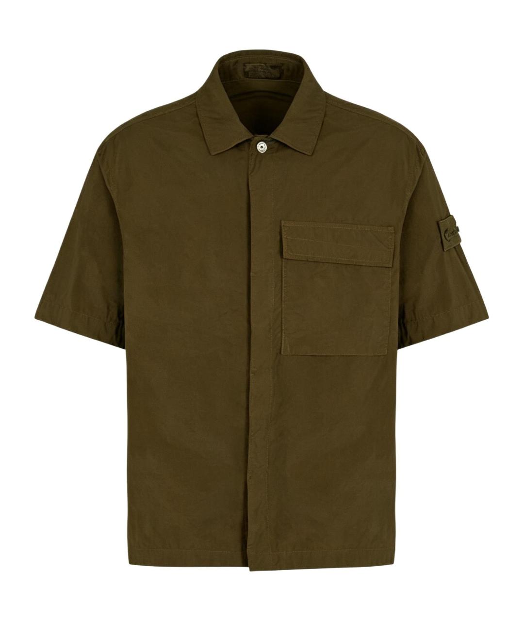 STONE ISLAND Зеленая хлопковая кэжуал рубашка, фото 1