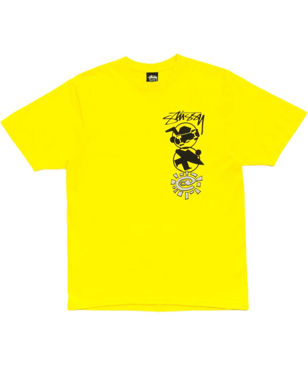 STUSSY Желтая футболка, фото 1