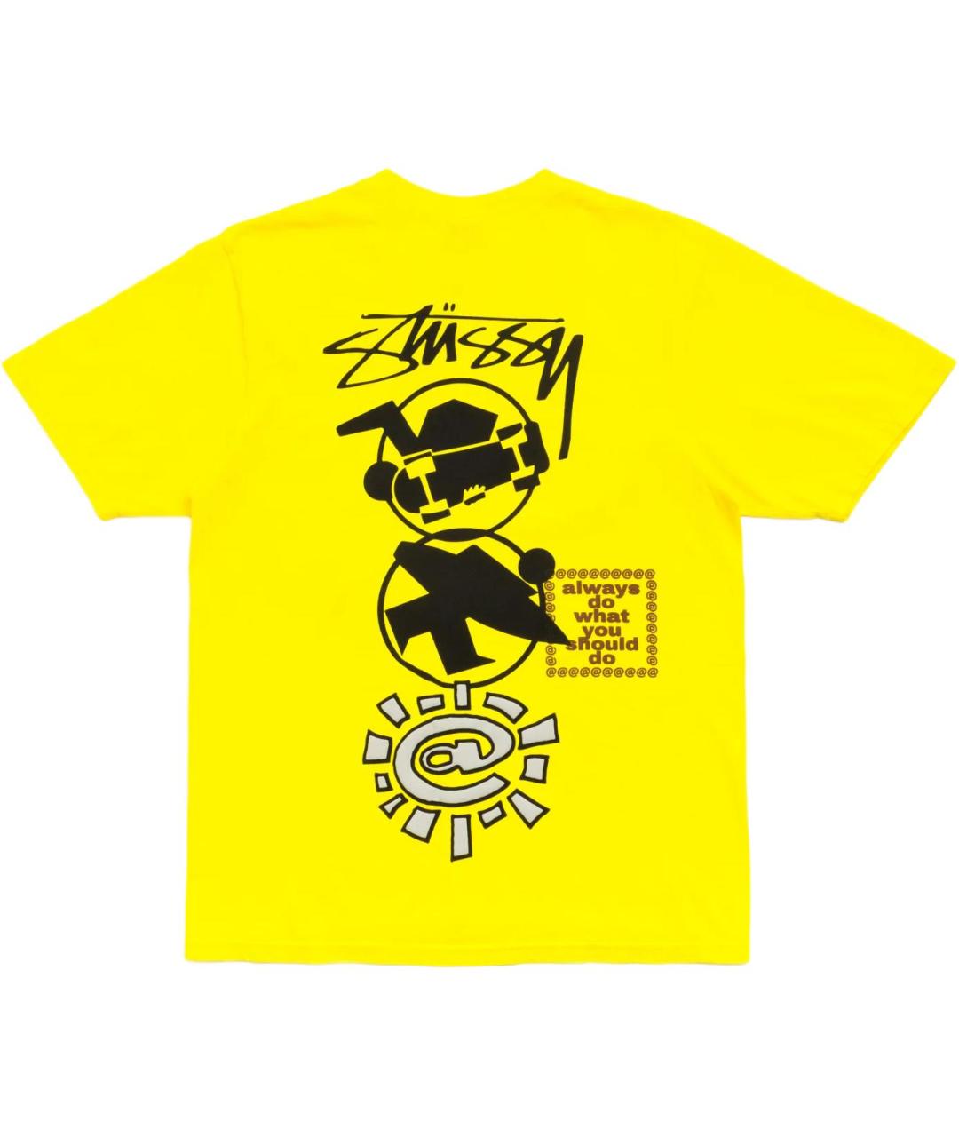 STUSSY Желтая футболка, фото 2