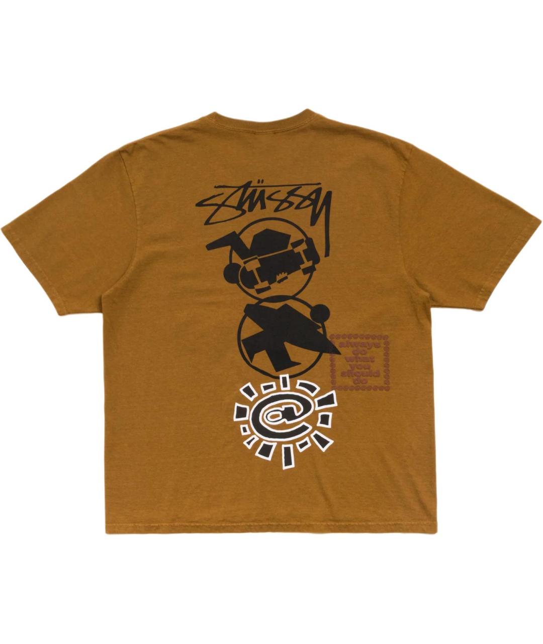 STUSSY Коричневая футболка, фото 2