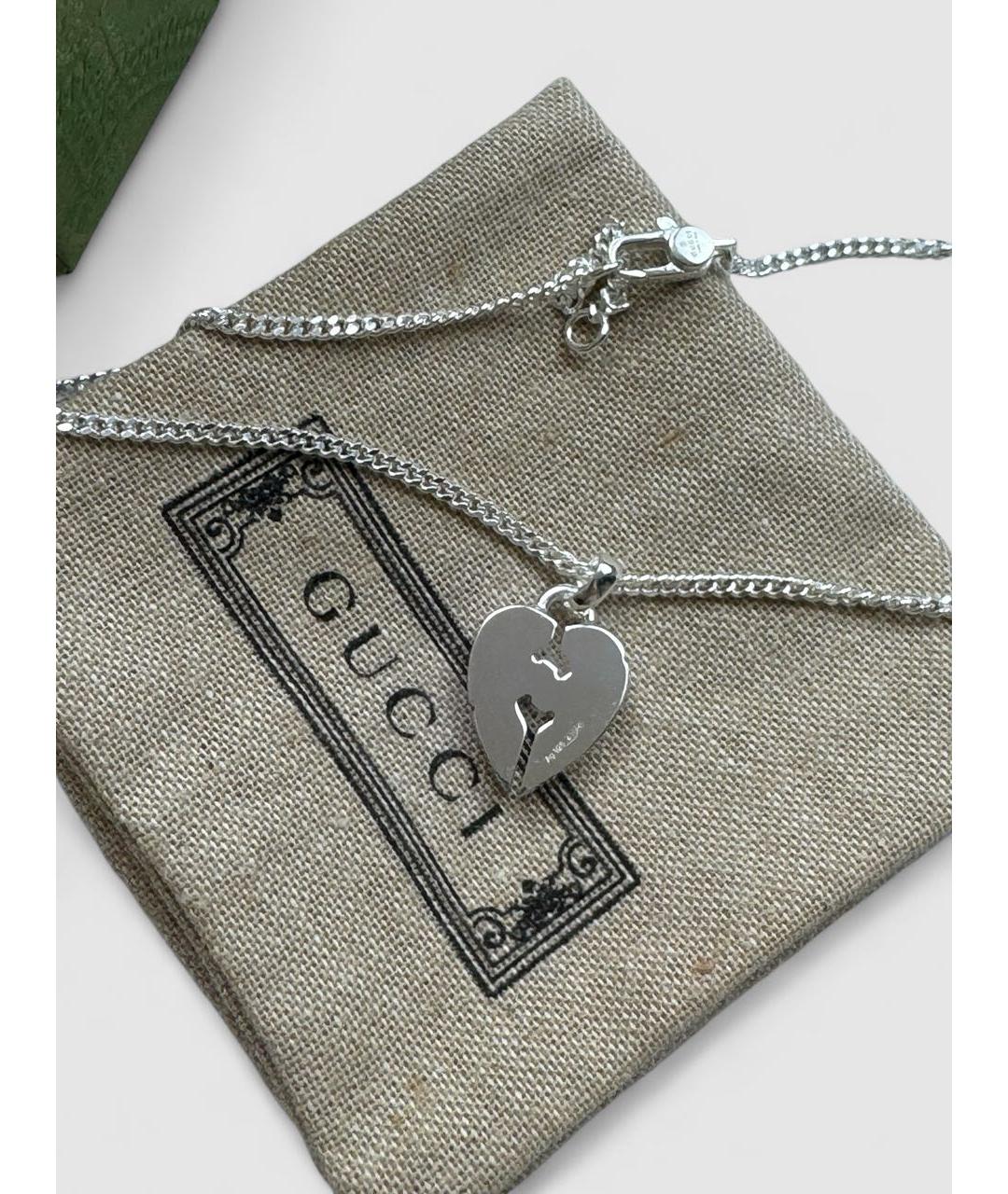 GUCCI Серебряная серебряная подвеска, фото 3