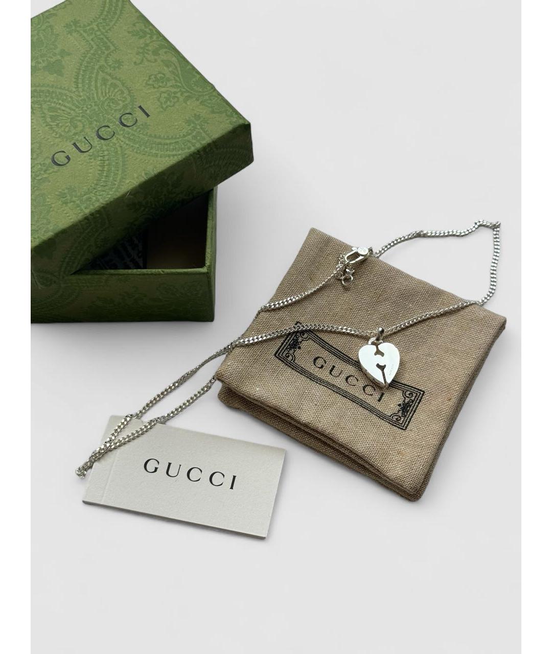 GUCCI Серебряная серебряная подвеска, фото 4