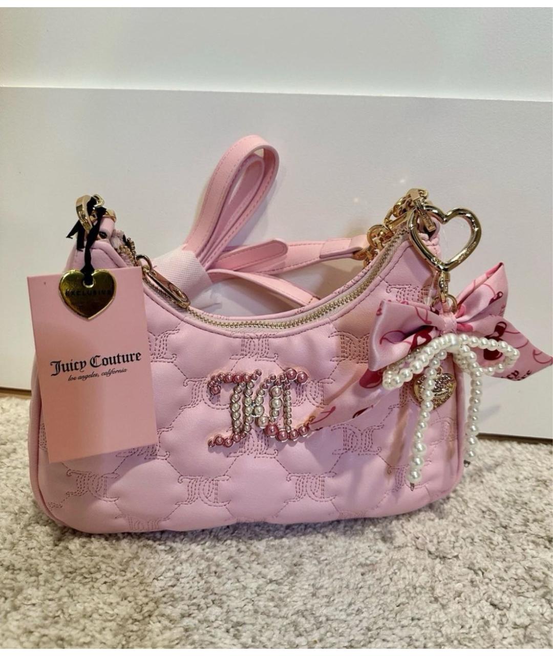JUICY COUTURE Розовая сумка через плечо, фото 4