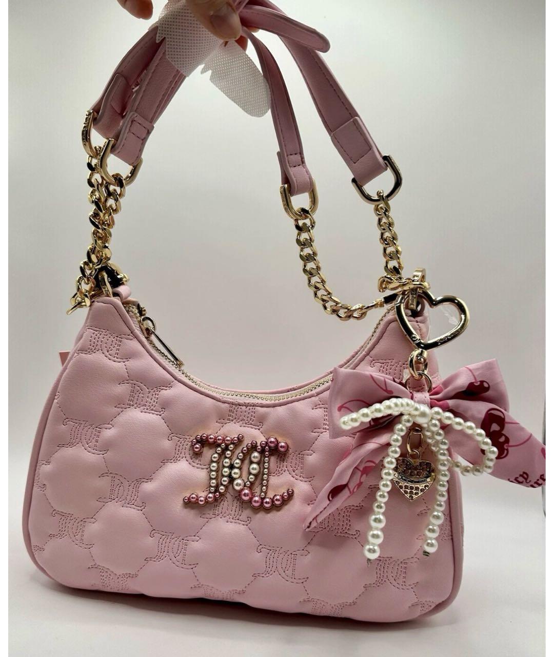 JUICY COUTURE Розовая сумка через плечо, фото 5