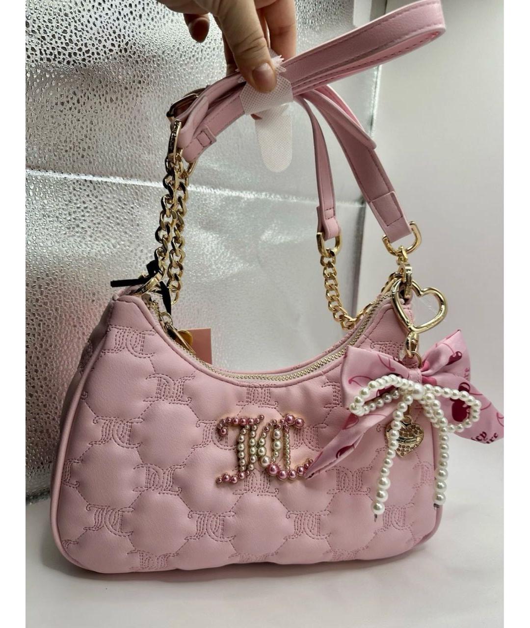 JUICY COUTURE Розовая сумка через плечо, фото 2