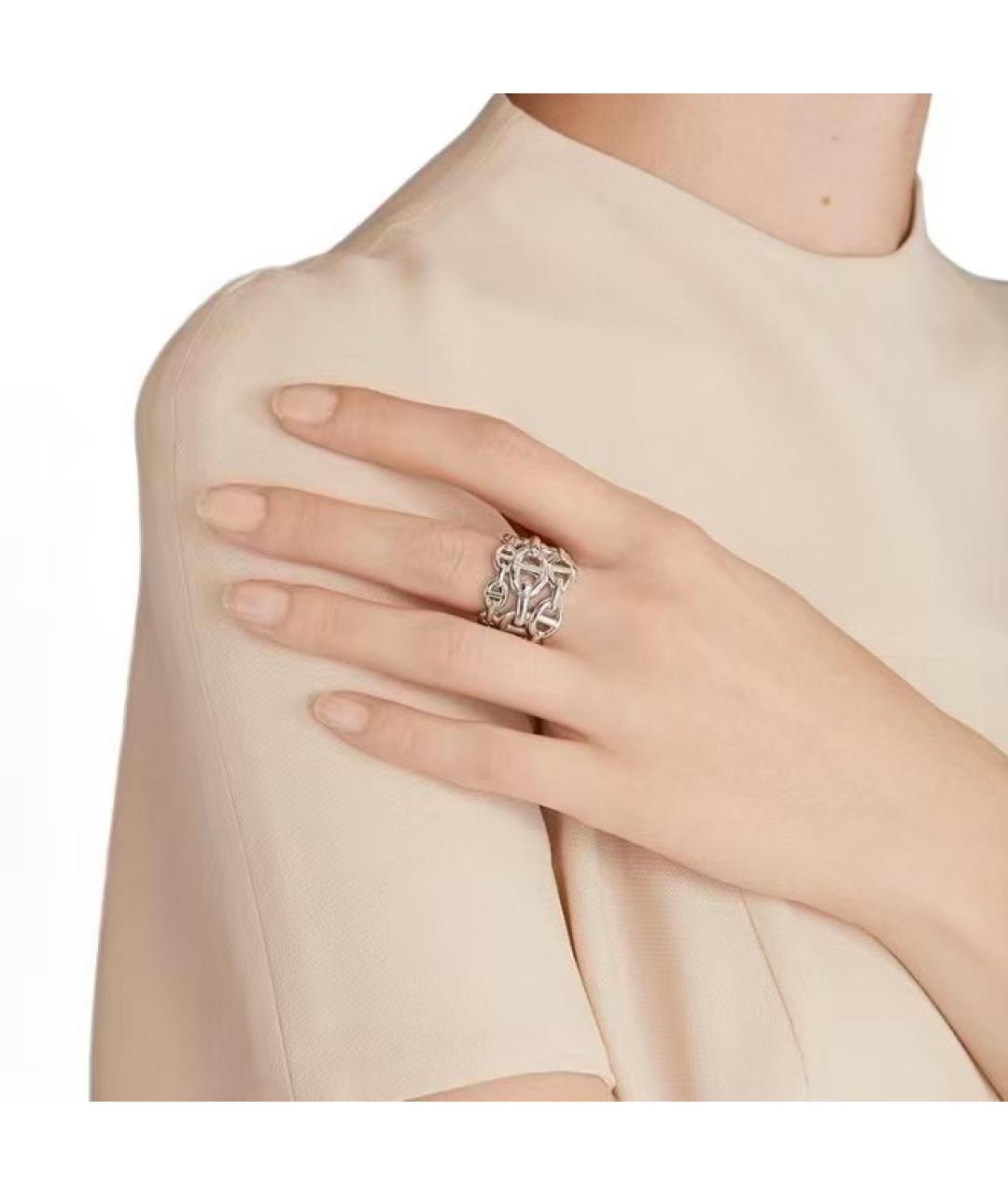 HERMES Серебряное серебряное кольцо, фото 3