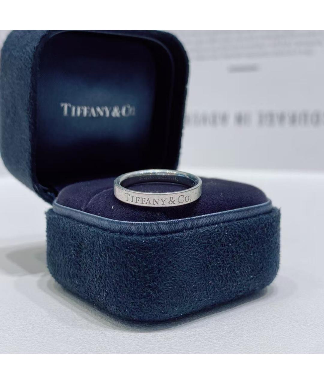 TIFFANY&CO Серебряное платиновое кольцо, фото 4